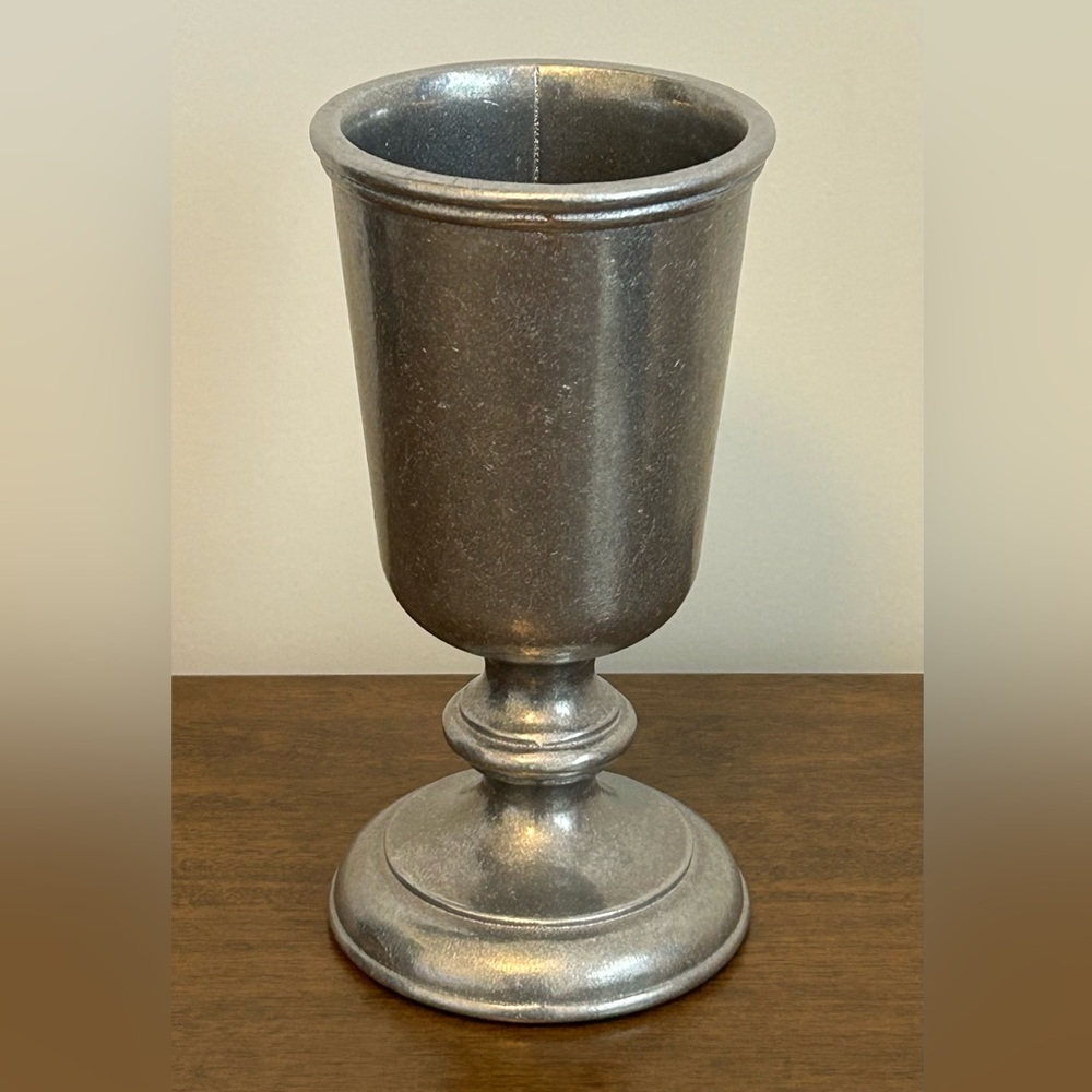 WILTON ARMETALE RWP 7 1/4" PEWTER PLOUGH TAVERN WINE BEER WATER GOBLET